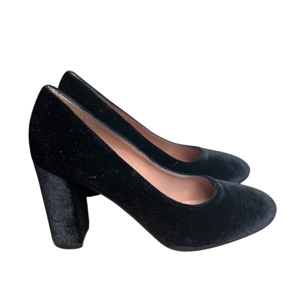NWT Bianca Di Pollini Black Velvet Pump 6 - Picture 2 of 9